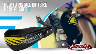 How to install Dirtbike Hand Guards  Chaparral Motorsports Tech Tip 11 [upl. by Akenot371]