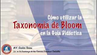 Taxonomía de Bloom ejemplos de verbos para objetivos de aprendizaje educación [upl. by Akirahs]