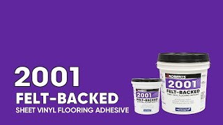 ROBERTS® 2001 FeltBacked Sheet Vinyl Flooring Adhesive [upl. by Loveridge]