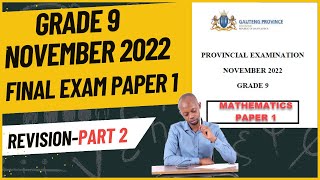 Grade 9 November 2022 Exam Revision Paper 1 Part 2 [upl. by Travus]