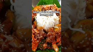 Golbaengimuchimcooking koreanfood foodshorts recipe koreawhelks Noodlessoju [upl. by Ahseinod]