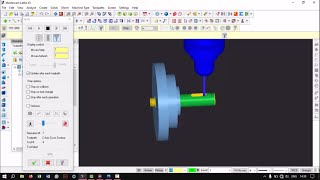 MasterCam X5  CAxis Lathe Example  Cross Contour [upl. by Edas]