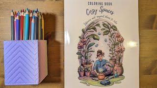 Cozy Spaces coloring book by ReydaPrint [upl. by Tuck]