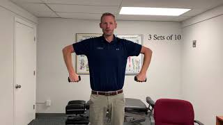 Goal Post exercise for shoulder stability [upl. by Alohcin]