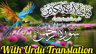 Surah Rahman  Dil Ko Sukoon Dene Wali Tilawat Urdu Translation Ke Sath  Hafiz Masood Ul Hassan056 [upl. by Amena90]