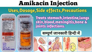 Amikacin injection uses dosage side effects precautions and drug interactions  Mikacin Injection [upl. by Animaj355]