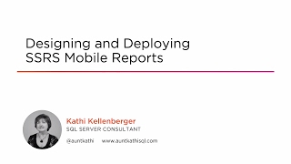 Course Preview Build and Deploy SSRS Mobile Reports [upl. by Ris]