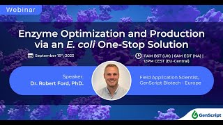 Enzyme Manufacturing and Optimization via an E coli One Stop Solution [upl. by Girvin]