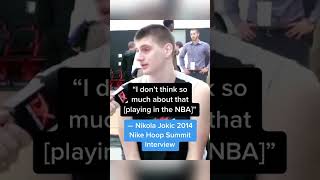 This Nikola Jokic interview from 2014 🤯 via DraftExpress shorts [upl. by Halbeib]