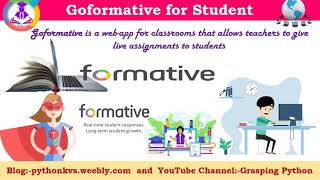 Formative Tutorial  GoFormative  Introduction to Formative  How to use GoFormative for Student [upl. by Goeger]