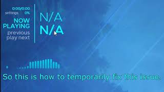 How to fix Cleartext on Rainmeter with Spotify [upl. by Haerdna221]