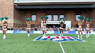 Roar of the Jaguars Cheerleaders performing at the NFL Experience London 7 October 2023 [upl. by Annahsad]