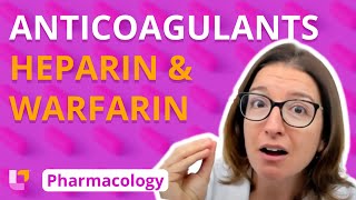 Anticoagulants heparin amp warfarin  Pharmacology  Cardiovascular  LevelUpRN [upl. by Salohci]