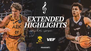 AEK Betsson BC v VEF Riga  Full Game Highlights  BasketballCL 202425 [upl. by Haisa]