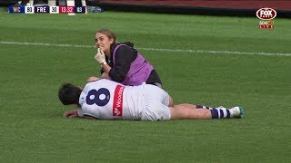 Gaff strikes Brayshaw  Round 20 [upl. by Lisetta]