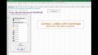 VBA programming ComboBox and ListBox display image in item  BSAC controls [upl. by Flan]