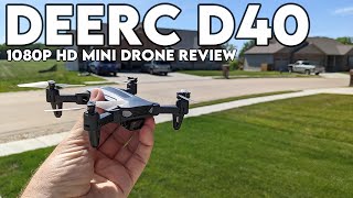 DEERC D40 Mini HD 1080p Camera Drone Review [upl. by Ayak466]