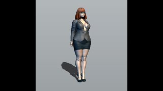 Curvy secretary 3D print model [upl. by Fenwick826]