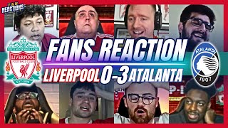 LIVERPOOL FANS REACTION TO LIVERPOOL 03 ATALANTA  EUROPA LEAGUE [upl. by Yrebmik78]