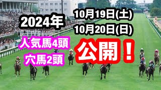 【競馬】有料級⁉️10月19日、20日の開催で馬券に入りそうな馬を6頭ピックアップ‼️ [upl. by Neely]