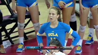 UCLA at Nebraska  NCAA Womens Volleyball Sept 9th 2017 [upl. by Arramahs321]