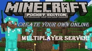 How to create own Minecraft PE 081 online multiplayer server from PC [upl. by Hinman841]