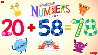 Endless Numbers 78  Learn Number Seventyeight  Fun Learning for Kids [upl. by Anotyad]