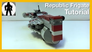 Lego Star Wars MicroMOC Tutorial 7  Republic Frigate [upl. by Ahsinirt186]