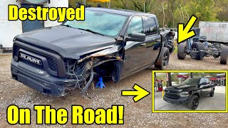 We Rebuilt Our Wrecked Cheap 5000 Dodge Ram From the Salvage Yard [upl. by Einaej]