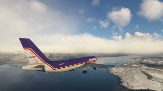 Akureyri Airport Landing Iceland [upl. by Henigman]