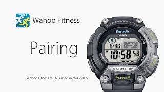 CASIO STB1000  How to pair with Wahoo Fitness v36 [upl. by Barrington7]