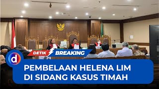 Pecah Tangis Helena Lim Bacakan Pleidoi di Sidang Kasus Timah [upl. by Rudiger]