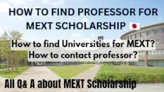 How to find Prof for MEXT Scholarship All steps Q amp A about MEXT Scholarship mextscholarship mext [upl. by Brasca]