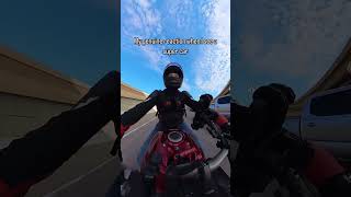 Motorcycle vs r8 bikelife cb650r 360video [upl. by Verine651]