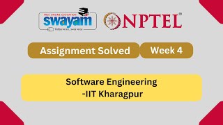 Software Engineering Week 4  NPTEL ANSWERS  MYSWAYAM  nptel nptel2024 myswayam [upl. by Barrie392]