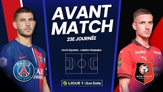 📋PSG vs RENNES  AVANT MATCH COMPO STATS  psg rennes ligue1 mbappe football paris 🔴🔵 [upl. by Leelah361]