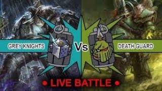 Death Guard vs Grey Knights Warhammer 40k Pariah Nexus [upl. by Saimerej]