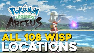 Pokemon Legends Arceus All 108 Wisp Locations How To Get Spiritomb Eerie Apparitions In The Night [upl. by Idnar]