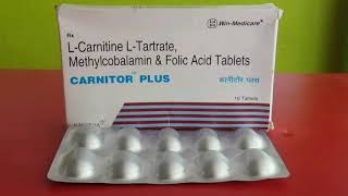 Carnitor plus tablet  Use  Doages  Compostion  Side Effect  Price  Full hindi Review [upl. by Htiffirg]