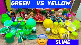 வசந்தகாலம் Episode 150  Green vs Yellow Slime Challenge 🤩  ஜெயிக்கப்போவது யாரு 🤔 Classic Barbie [upl. by Macgregor]