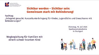 3 Wegbegleitung für Familien mit einem schwer kranken Kind [upl. by Estell]