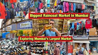 Exploring Mumbai’s Largest Raincoat Market  Masjid Bunder Chakla Market  Retail Raincoat Market [upl. by Filmore]