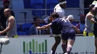 Sevens ReLive Fijis nearly try v Scotland [upl. by Eymaj]