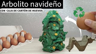 arbol de navidad con material reciclado ♻️🎄🎅 Hice mi árbol de navidad de cartónnavidad reciclar [upl. by Annirac237]