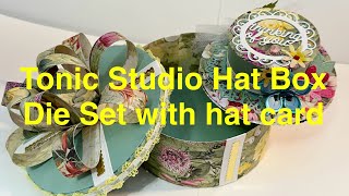 Tonic Studio Hat Box Die Set and Hat Card tonicstudios diamondpress3705 [upl. by Davin]