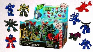 Full Set Tiny Titans Series 1  Transformers Robots In Disguise Toys  New 2015 [upl. by Arres]