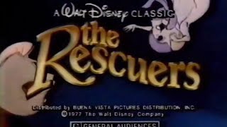 The Rescuers rerelease commercials 1989 [upl. by Moriarty]