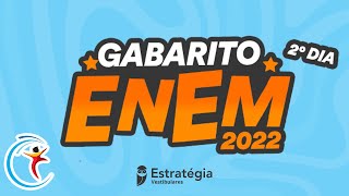 Gabarito ENEM 2022 2º dia – Correção de prova AO VIVO [upl. by Ellienad]