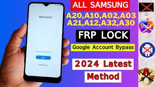 Samsung A02A20A12A03A10A50 Frp Bypass Android 12  After Reset Google Account Bypass 2024 New [upl. by Taryn61]