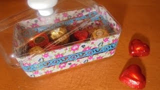 Tutorial decoração de caixa de ferrero rocher [upl. by Notloc]